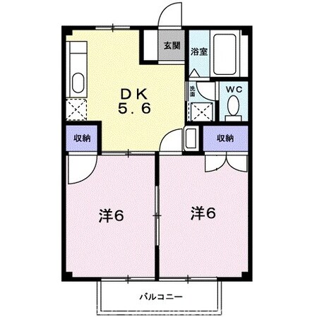 コンフォートハイツの物件間取画像